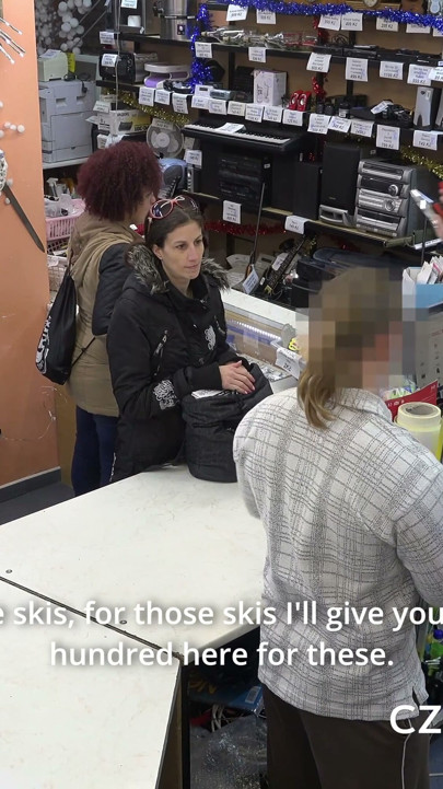 The MILF with the skis (CzechPawnShop) | Clip 1