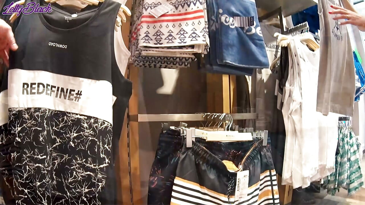 Fitting Room Sex with Clothing Store Consultant Ends Cum Swallow