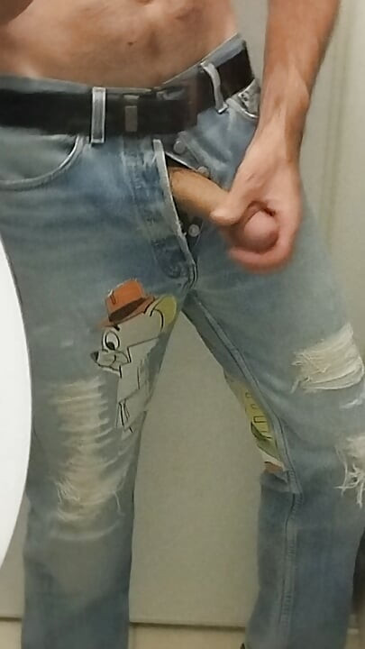Denim jeans masturbation