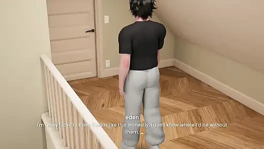 Eden rubs his big cock against ravens big butt