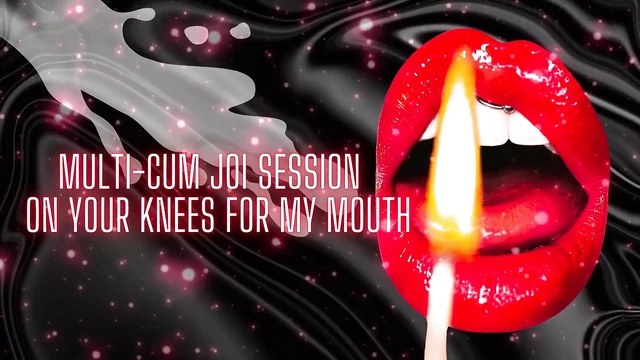 Multi-cum JOI Session - on Your Knees for My Mouth (cumshot 1)
