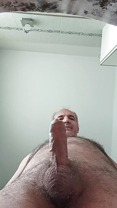 Tutorial for a Pleasant Penis Massage with a Flow of Sperm on the Smartphone Screen