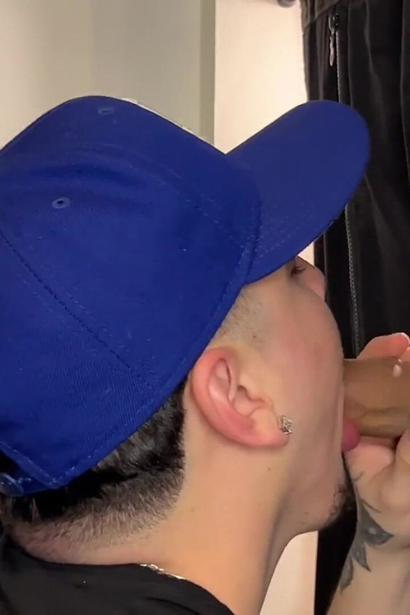 Gloryhole Bro Homie Sucks Big Uncut Cock Glory Hole