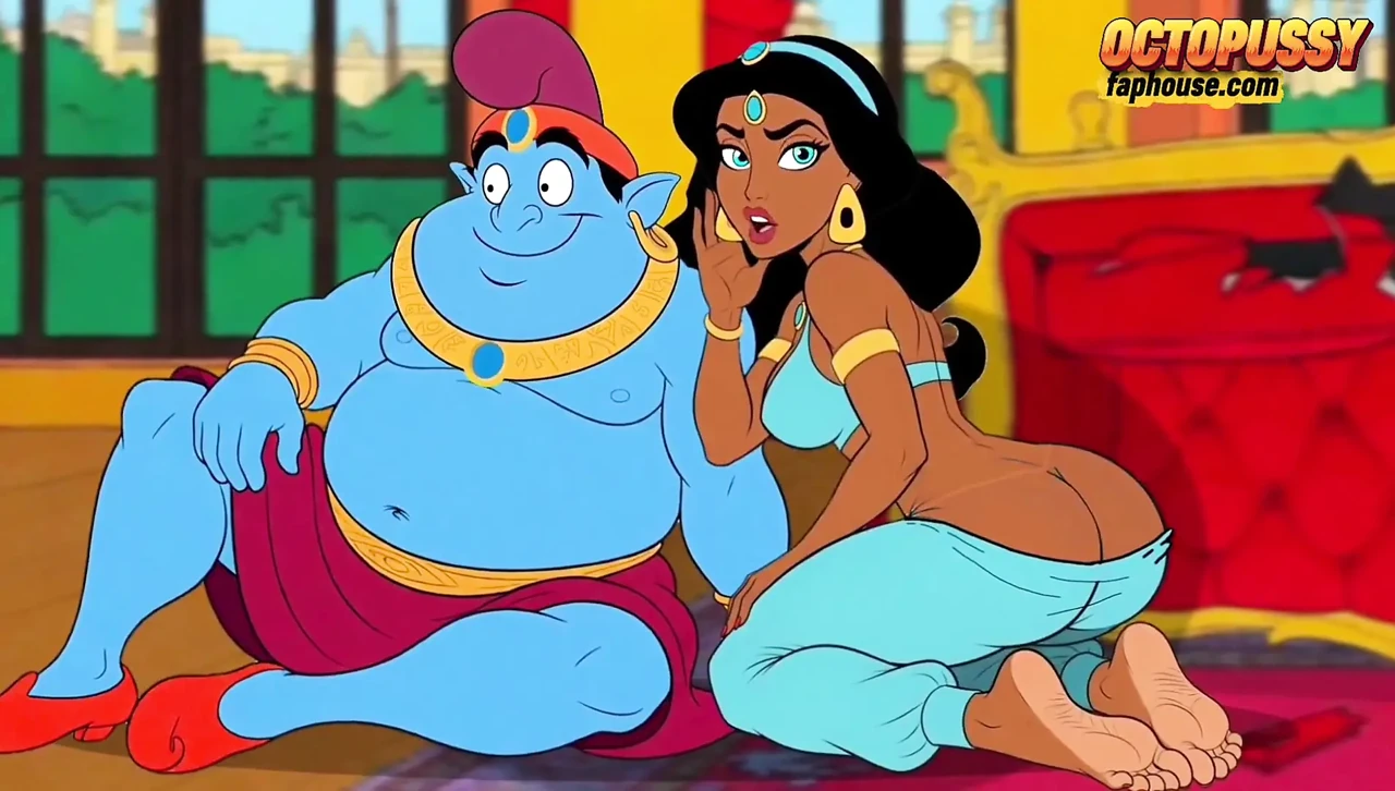 Futanari. Princess Jasmine Girl with a Big Dick. Porn Aladdin Series.