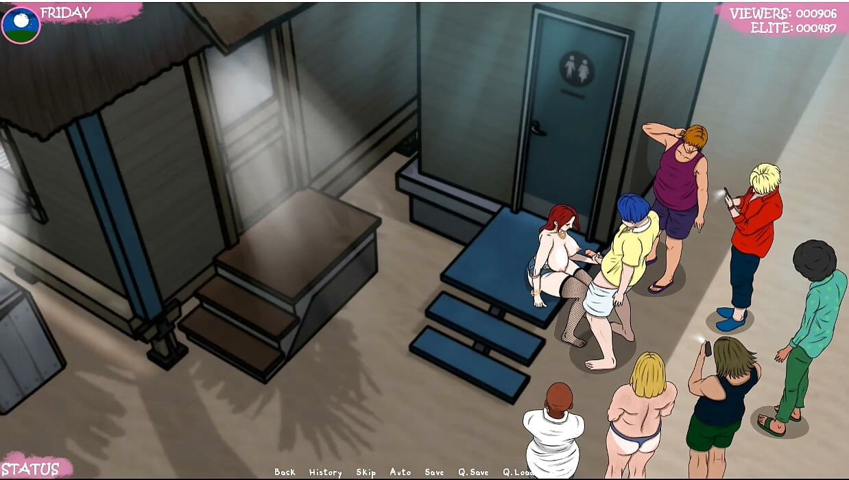 Lust Town - Gameplay - Roleplay - Amanda Works in Bar and Gets Exposed Herself