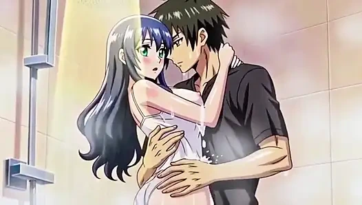 Stepbrother watch stepsister while she is taking shower 3D Anime