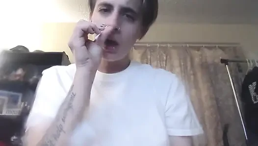 POV degrading sneezing in your face slave