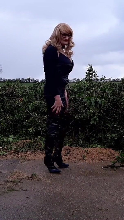 Key moment from "Crossdressing in the Countryside"