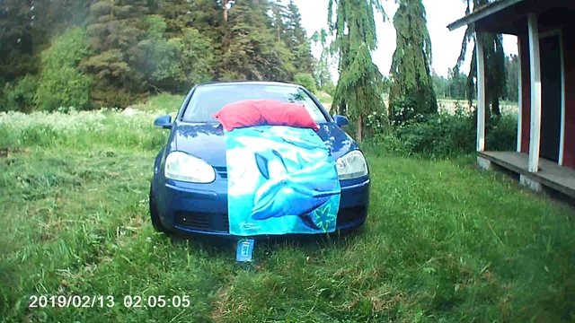 OUTDOOR ON CAR HOOD STRIP THICK LEGS FAT ASS WIDE CLOSE UP