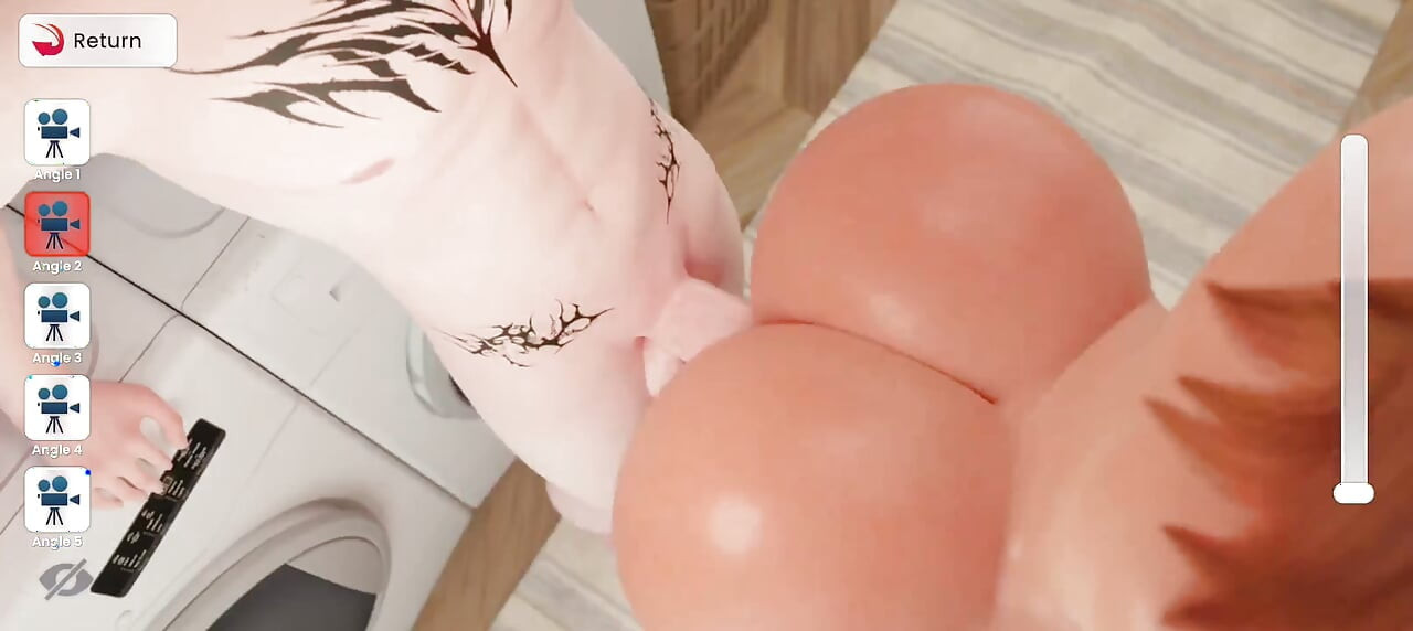 Eden fode Zoe com pau enorme na roupa com sua bunda grande