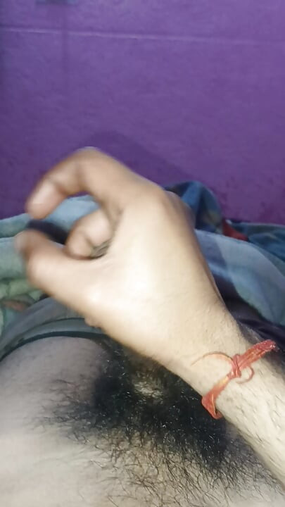 Indian boy rubbing his penis