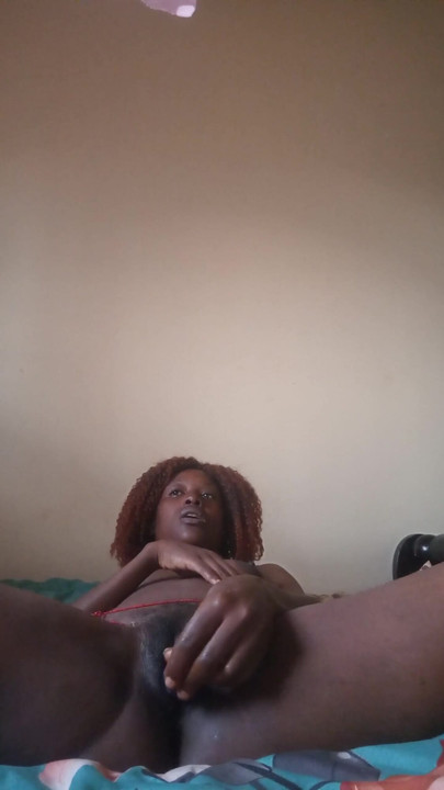 Unforgettable moment from "Candy27 fucking her self with sex toy while wearing waite waisted bead."