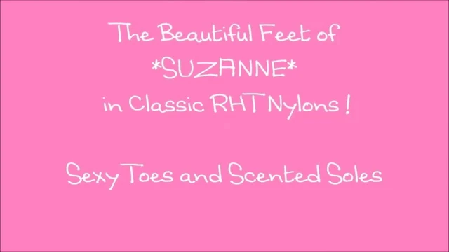 Suzanne's beautiful feet in RHT stockings!