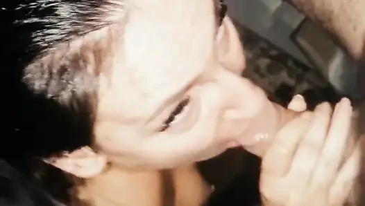 This little slut knows how to blow