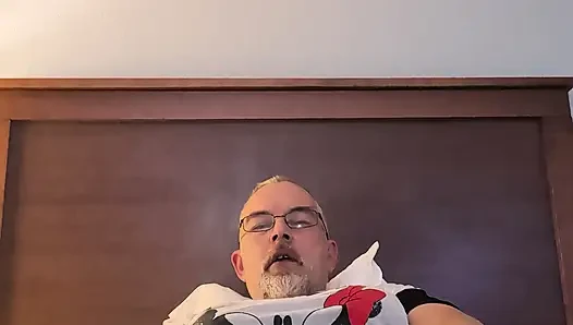 Birthday masturbating in wife's clothes