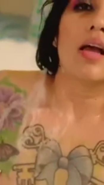 tits and a lot of foam