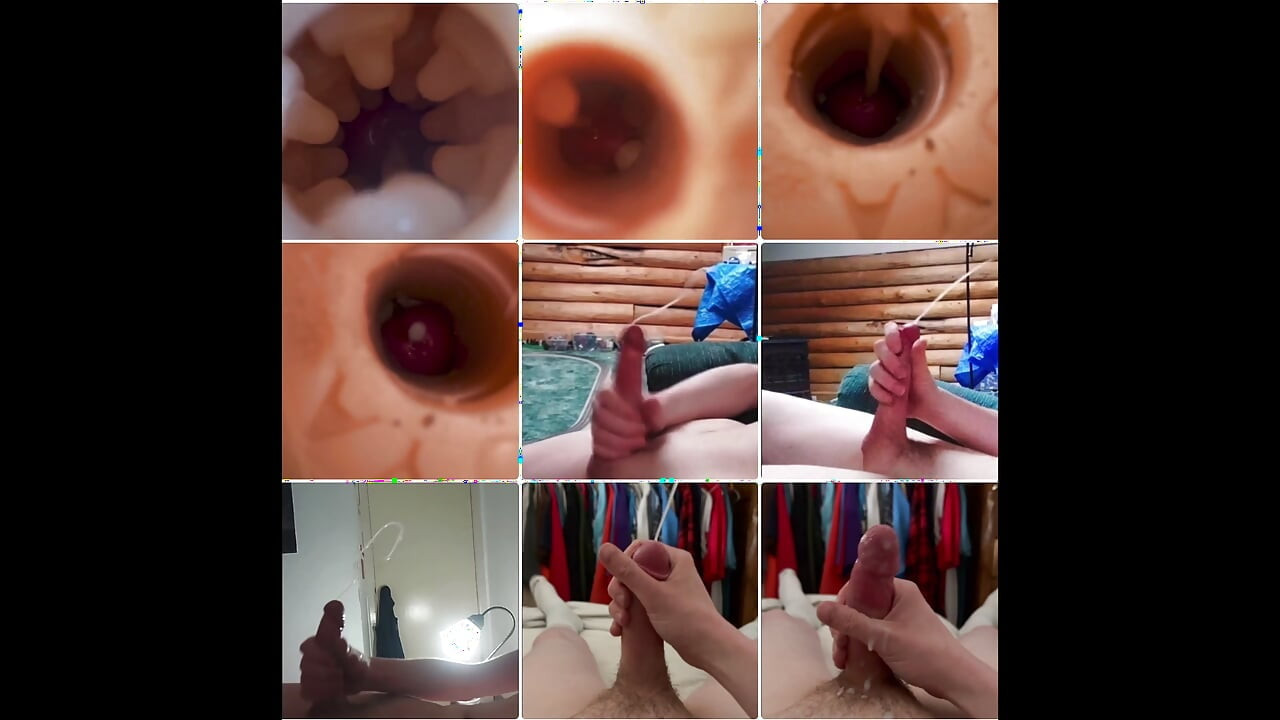 Twink Fleshlight Internal Cumshot and Slo-Mo Cumshot compilation