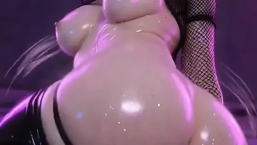 Alternatif gotik hentai kız mastürbasyon yapıyor ve twerk yapıyor