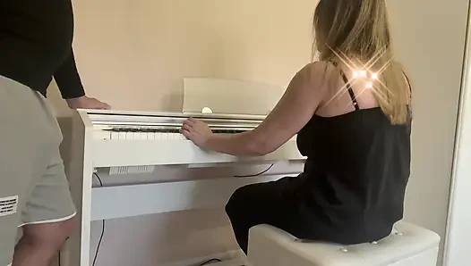 Piano Teacher - I cum on my piano teacher