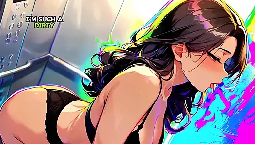 Tante seksi ini ketemu sama mantan pacarnya di lift sampai dicrot sperma hangat - ai animation