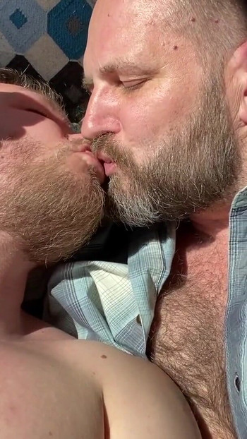 Emotional moment from "Seattle Dad making out with Brock Tidus - first time"