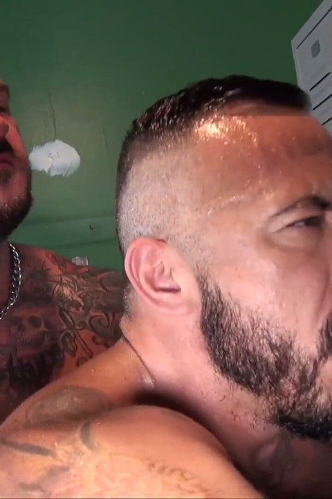 Barebackthathole Locker Room Bareback with Hairy Hunks Alessio Romero and Dolf Dietrich