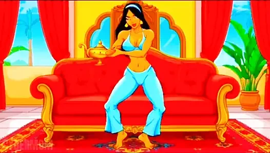 Девушка Genie Wis, черный анал