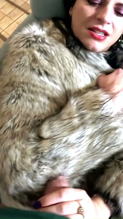 Fur and Leather MILF Fetish. Deepthroat, Facial Cum and Double Cum on Clothes | Clip 3