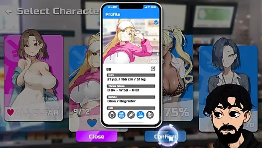 Hentai Game, Office Worker Uses Dating App To Explore Her Hottest Fantasies Part 3