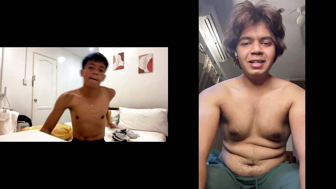 Asian Twink Drills Indian Twink Live on Cam