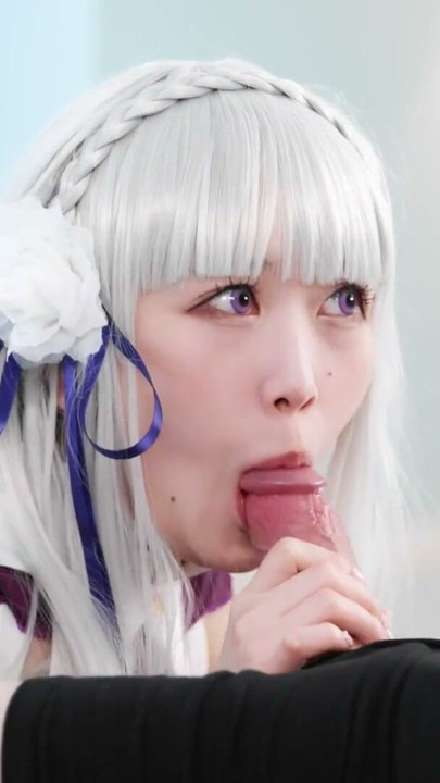 Cospuri Ria Kurumi in Emilia Cosplay | Clip 2