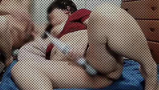 Vollbusige, mollige reife ehefrau bekommt ihre muschi während eines blowjobs mit einem vibrator stimuliert und bekommt dann cunnilingus. K-cup voluptu
