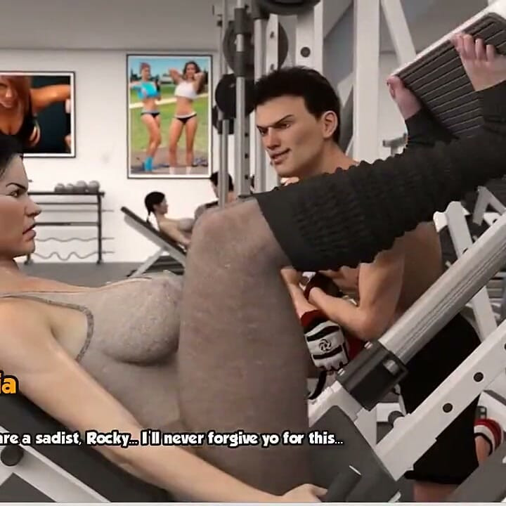 Area 69 - Gameplay - Roleplay - Wet Massage After Gym Workout - Pool Blowjob and Handjob