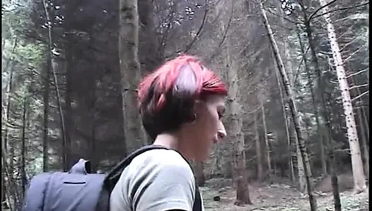 Hot redhead masturbating for her boy