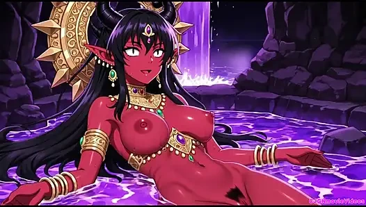 Демон-королева хочет возбужденную, Ai анимация