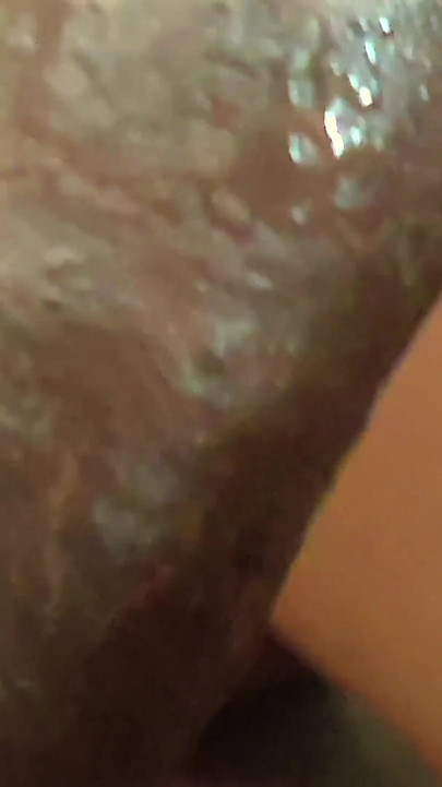 Black man playing the try not cum challenge with his wife sucking on his cock, failed and ended up cumming inside her mouth | Clip 1