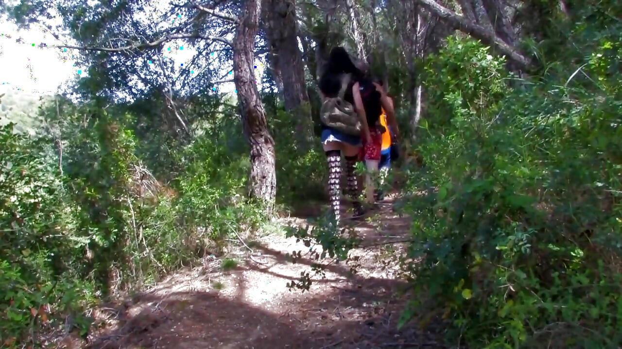 Bitch fucked in the forest