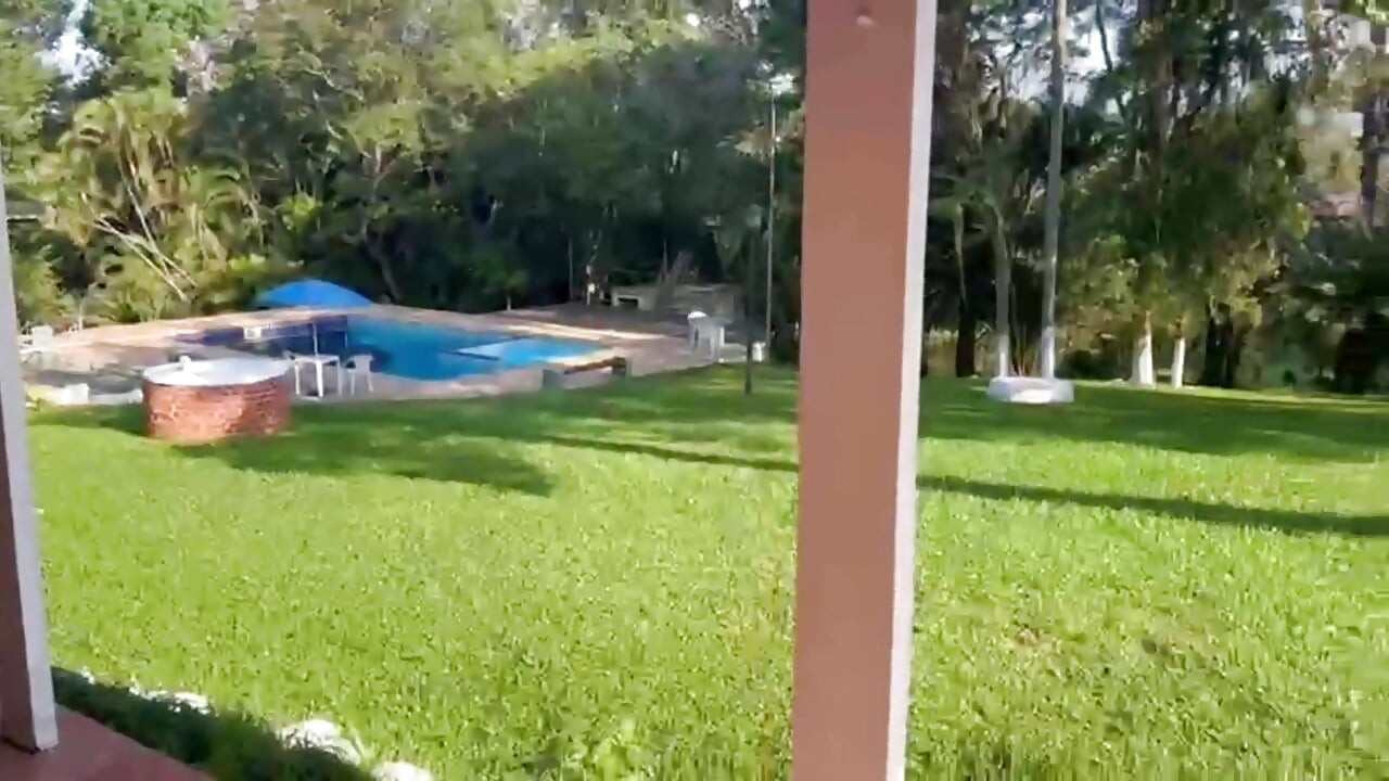 I Made My Dream Come True I Swam Naked in My Neighbor's Pool Then I Gave Him My Tasty Pussy