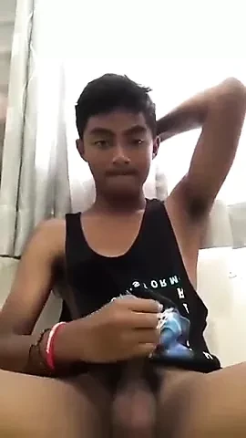 Milk Gay Boy taking Out Juice