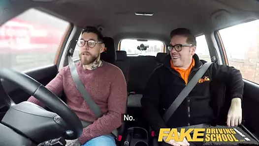 Fake Driving School 2 students have hot backseat sex