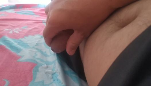 Soiling roommate's bed with daddy's cum.