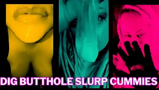 Menggali lubang pantat menyerupai cummies versi kondom menguras kuras