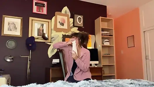 JOI Stepmom Can't Believe She Got Cheated on by Her Husband... She Walks Into Her Stepsons Room Not Knowing He's Home