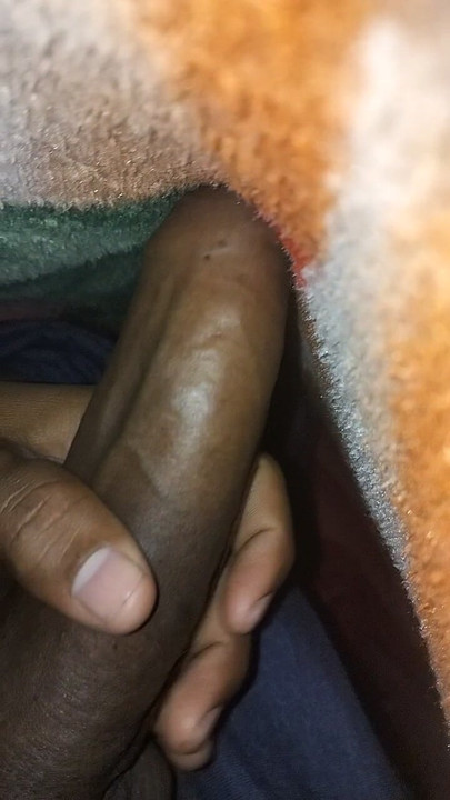 私の硬くなったチンコ