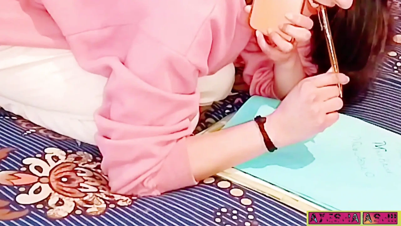 Watch this horny beauty student masturbate to multiple intense orgasms