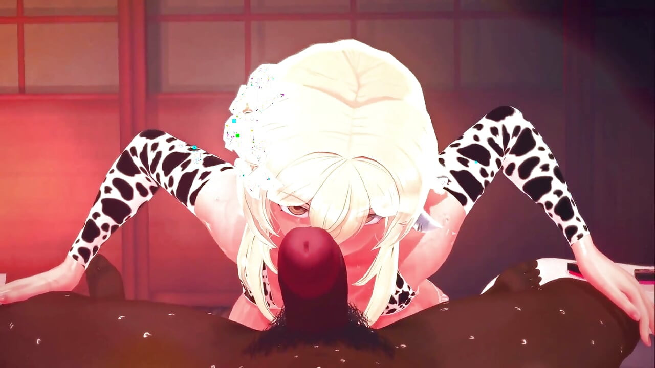 Impact Genshin - Sex lumine în aer liber pe plajă - Animații 3D Hentai