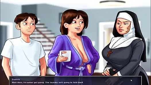 Summertime Saga - Maria got spanked by the nun