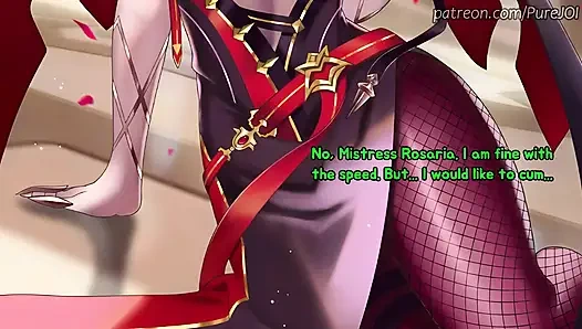Rosaria from Genshin Impact makes your cock suffer (Edging JOI)