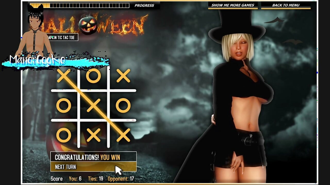Halloween Hot Pumpkin Tic Tac Toe - This game is the worst.