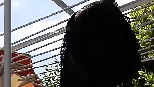 Ebony Babe From France Watch Her Play with Her Pussy